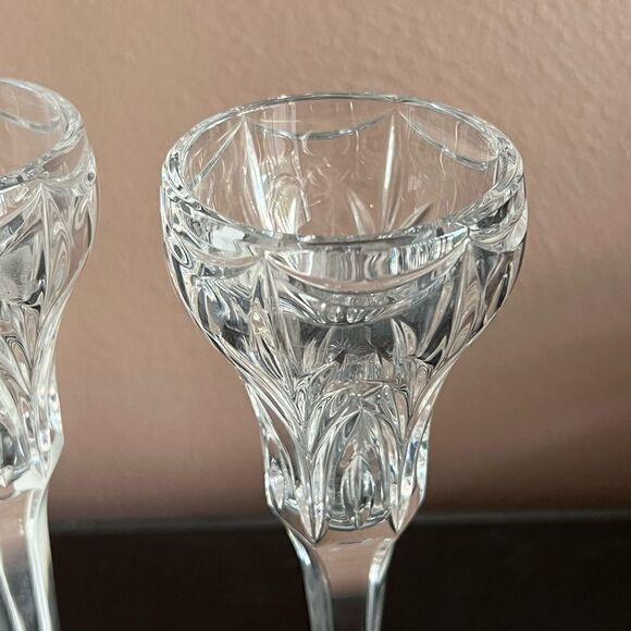 Marquis Waterford winter celebration crystal candle sticks nwt - Picture 10 of 10
